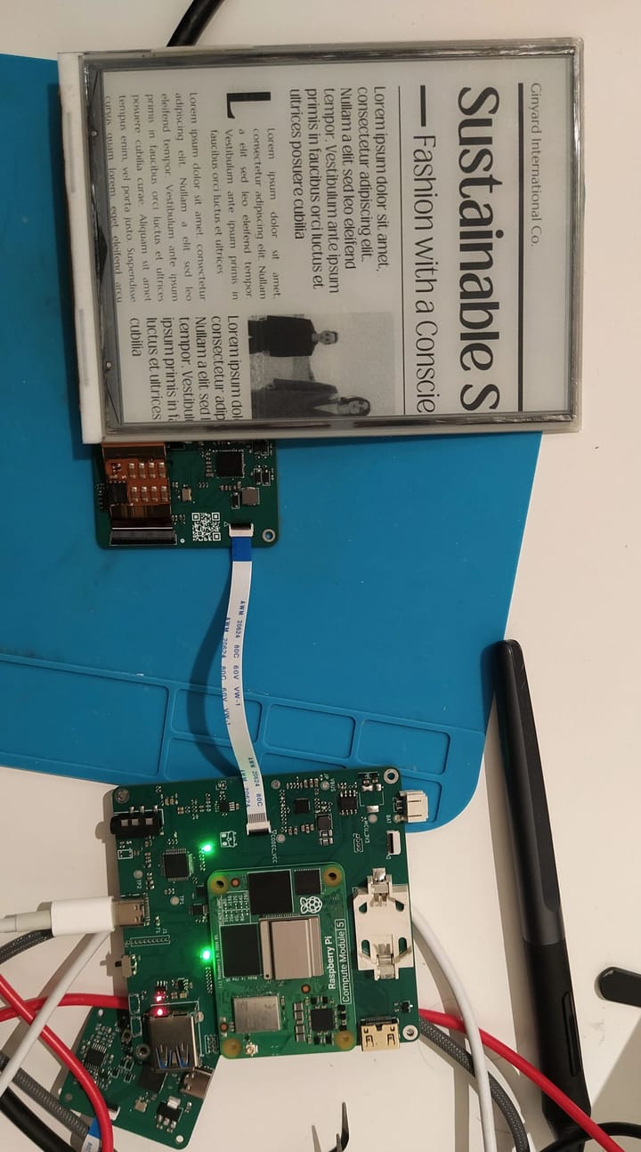 E-ink screen challenges